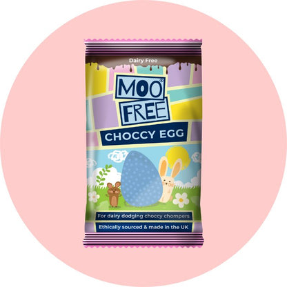 Moo Free Easter Egg Shaped Choccy Bar