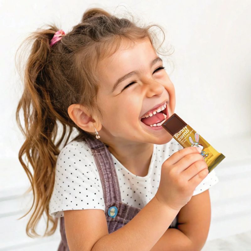 Moo Free Chocolate Bar [Bunnycomb, 20g]