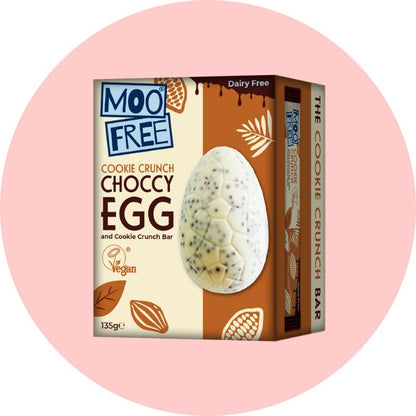 Moo Free Cookie Crunch Easter Egg + Bar