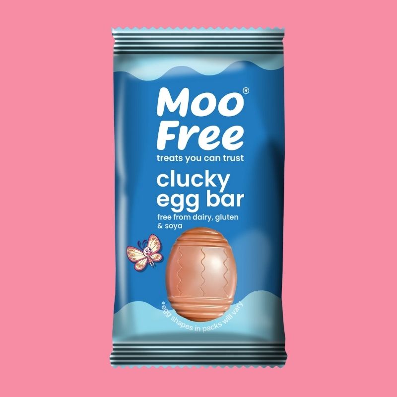 Moo Free Easter Egg Shaped Choccy Bar