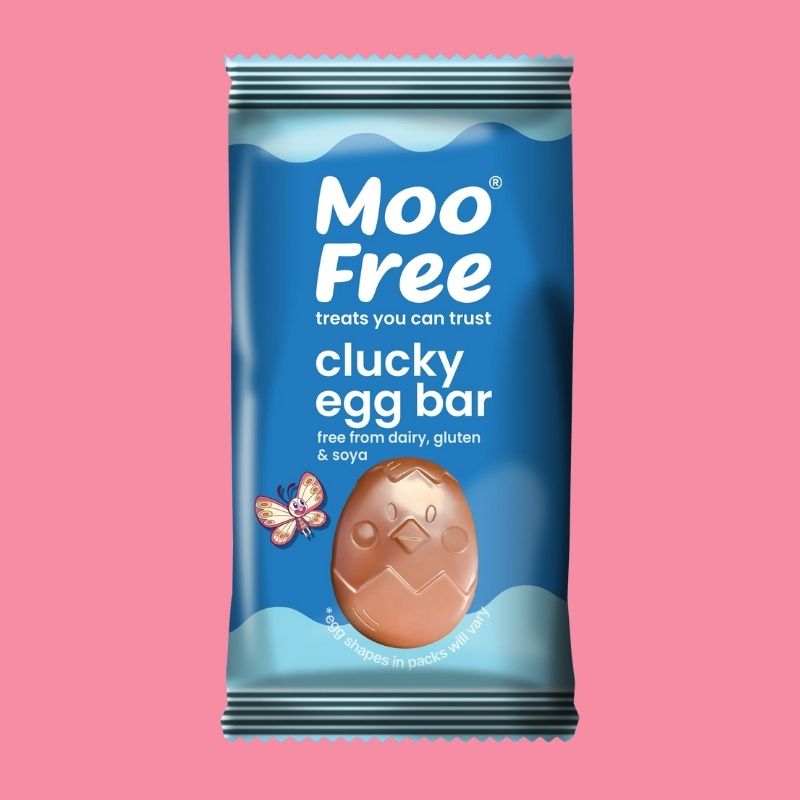 Moo Free Easter Egg Shaped Choccy Bar