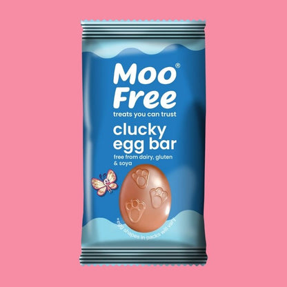 Moo Free Easter Egg Shaped Choccy Bar