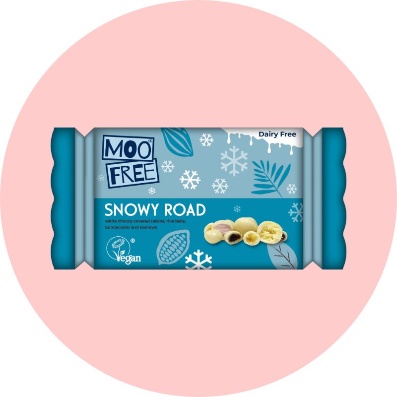 Moo Free Snowy Road Cracker