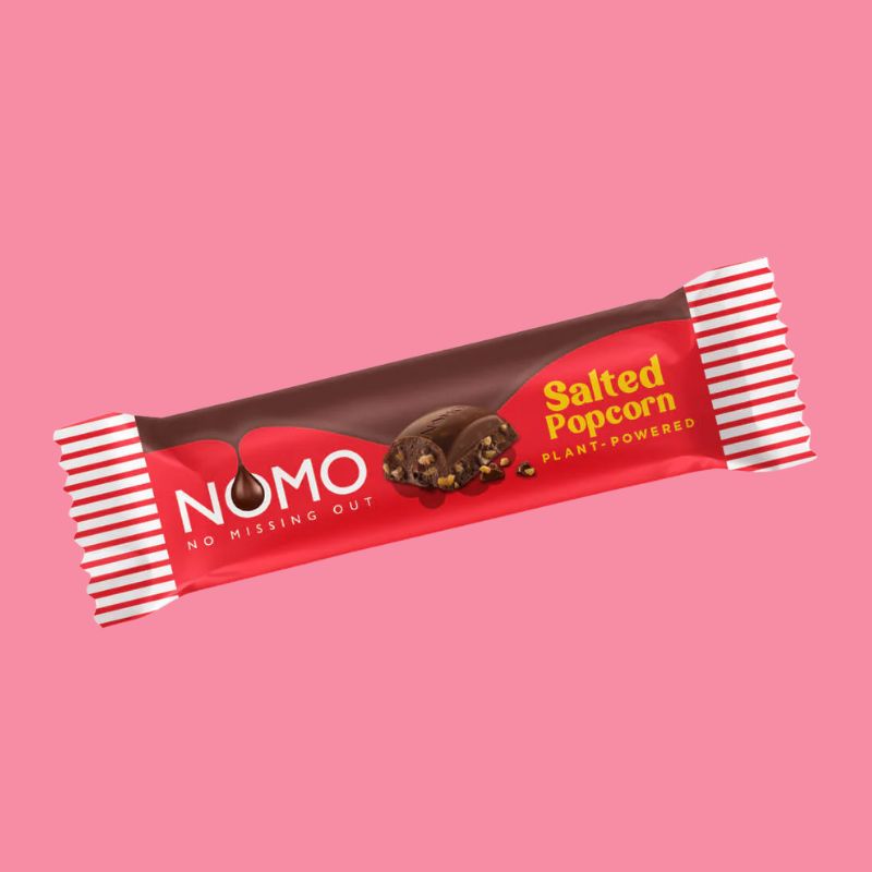 Nomo Chocolate Bar [Salted Popcorn, 32g]
