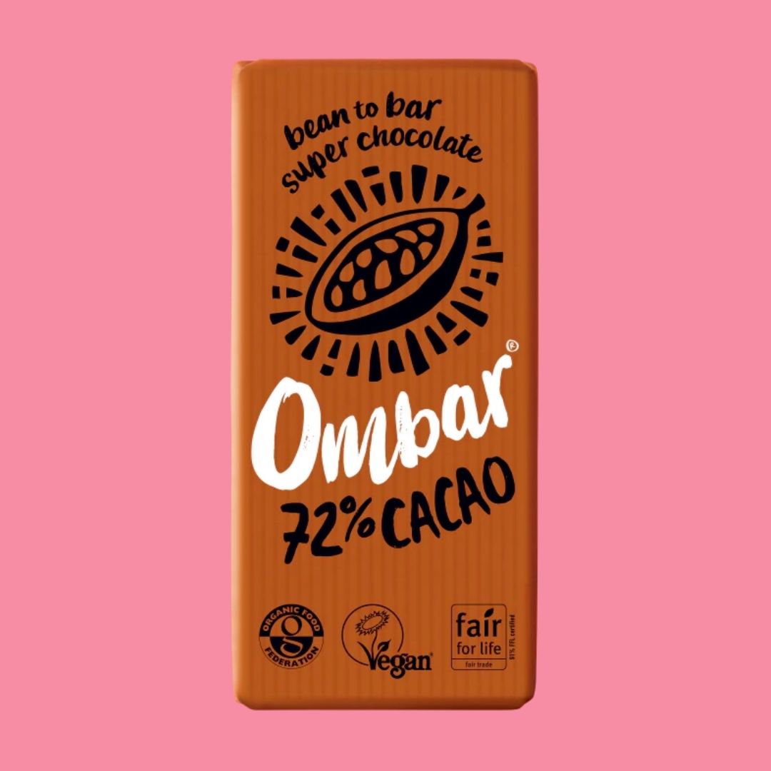 Ombar Chocolate Bar [72% Cacao, 70g]