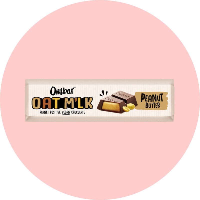 Ombar Oat Milk Chocolate Bar [Peanut Butter, 42g]