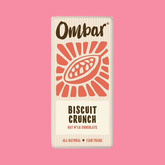 Ombar Chocolate Bar Biscuit Crunch
