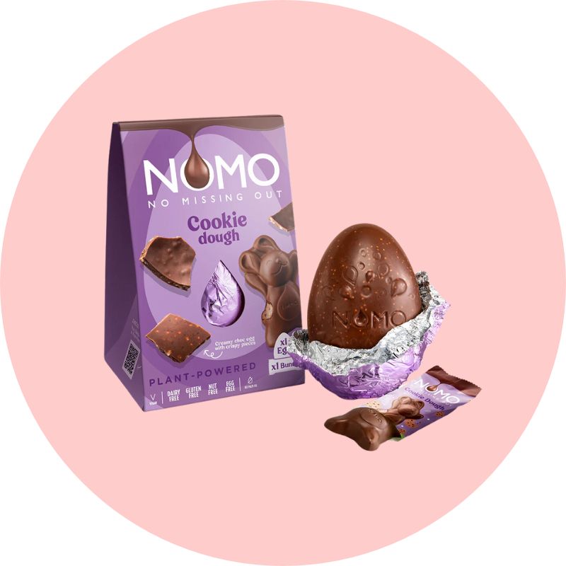 Nomo Cookie Dough Crunch Easter Egg + Bunny