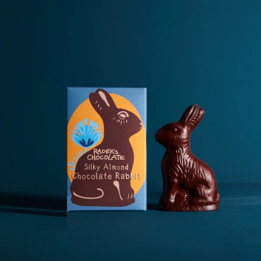 Elegant Rabbit Chocolates Radek's Chocolate Silky Almond Chocolate Rabbit | The Vegan Candy Man