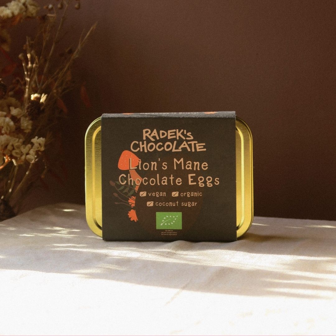 Radeks Chocolate Eggs Lions Mane Tin