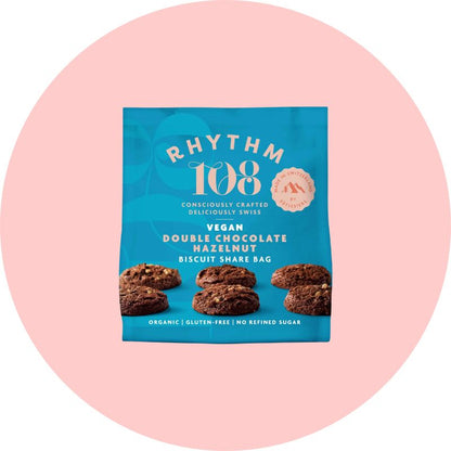 Rhythm 108 Biscuits Double Chocolate Hazelnut 135g Bag
