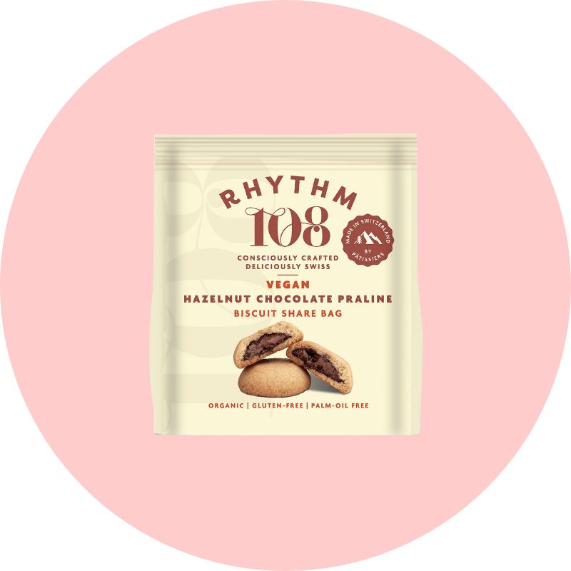 Rhythm 108 Biscuits Hazelnut Chocolate Praline 135g Bag