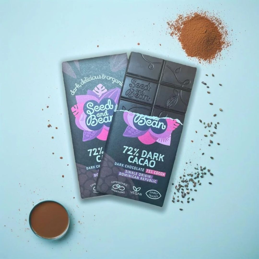Seed & Bean Chocolate Bar 72% Cacao Lifestyle