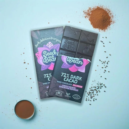 Seed & Bean Chocolate Bar 72% Cacao Lifestyle