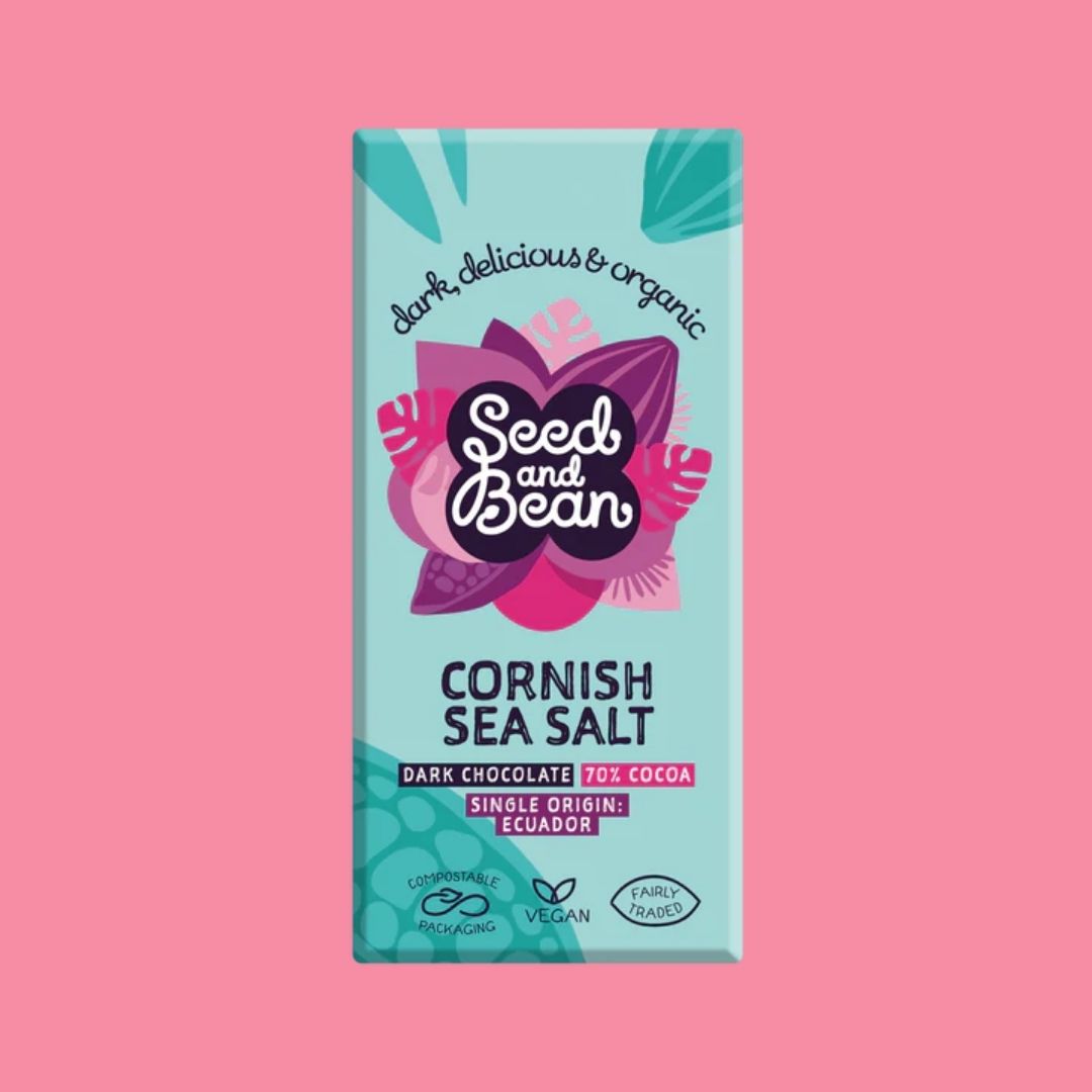 Seed & Bean Chocolate Bar Dark Cornish Sea Salt