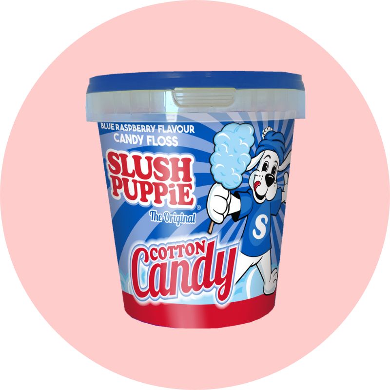 Slush Puppie Candy Floss Tub - Blue Raspberry