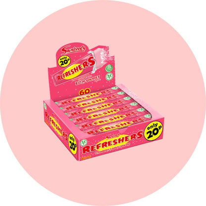 [Box of 60] Refreshers Strawberry Chew Bar [BBE 31/07/2025]