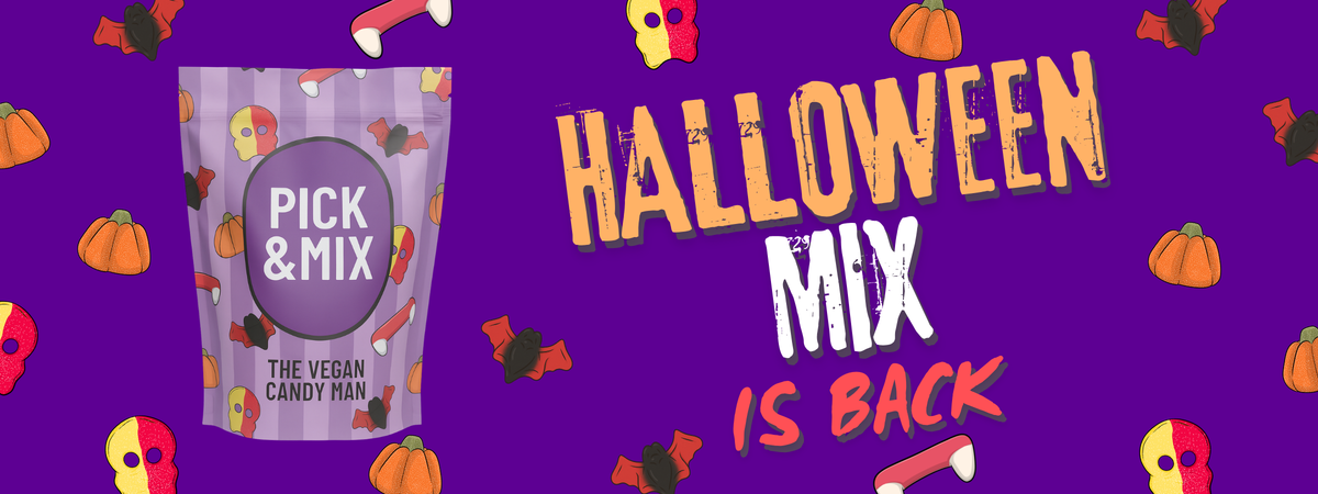 The Vegan Candy Man Halloween Mix Banner