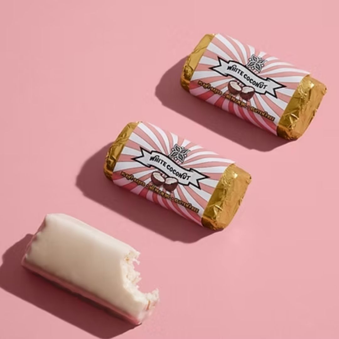 Vegan Delights Chocolate Bar White Coconut Lifestyle
