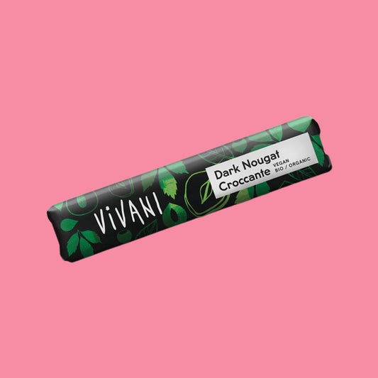 Vivani Chocolate Bar Dark Nougat, 35g