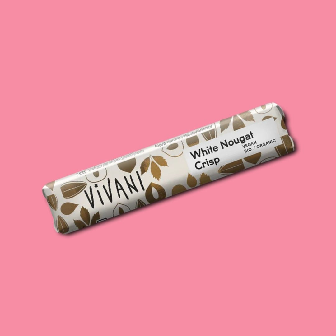 Vivani Chocolate Bar White Nougat, 35g
