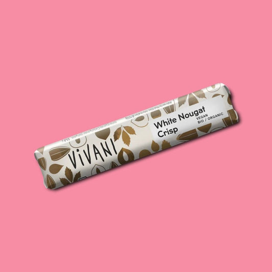 Vivani Chocolate Bar White Nougat, 35g