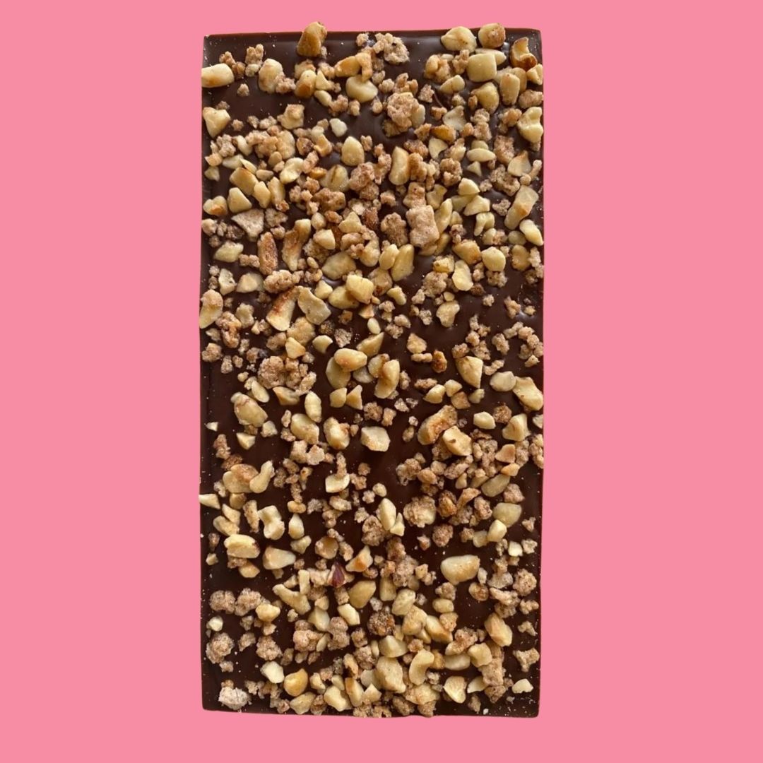 Well & Truly Chocolate Bar [Caramelised Hazelnut, 90g]