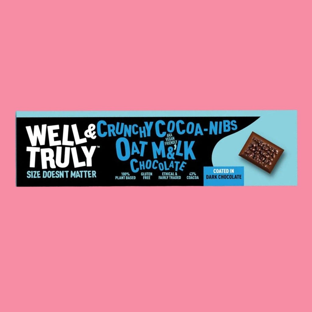 Well & Truly Chocolate Bar [Cocoa Nibs, 30g]