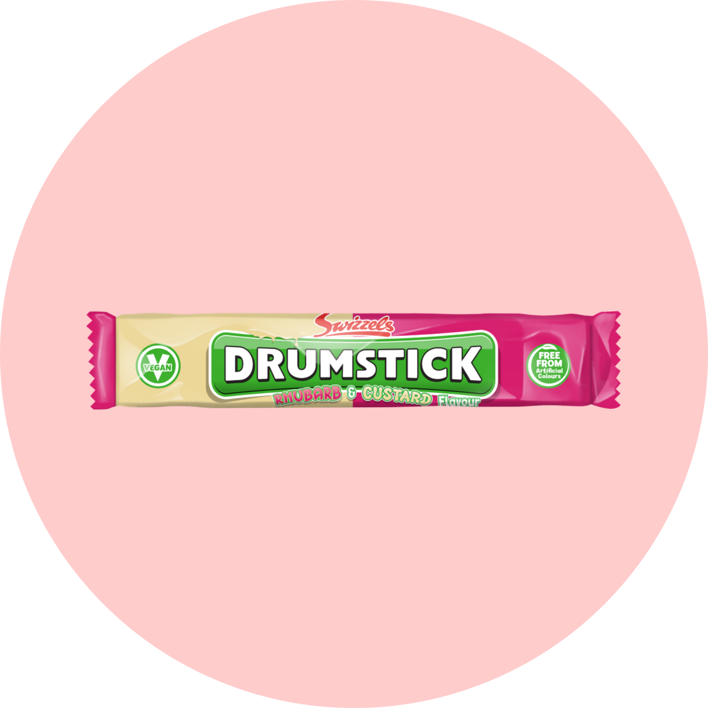 Drumstick Rhubarb & Custard Chew Bar