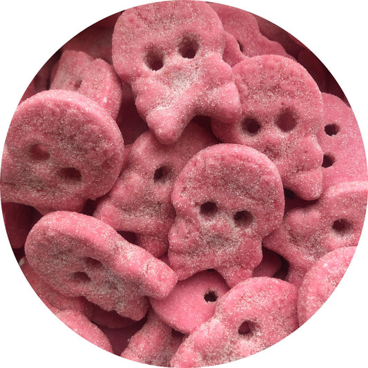 Raspberry Skulls - Vegan Sweets