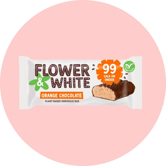 Flower & White Chocolate Dipped Orange Meringue Bar