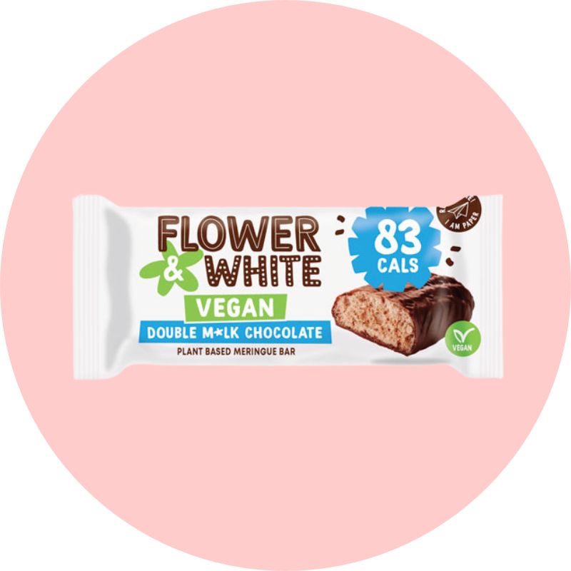 Flower & White Double Chocolate Meringue Bar