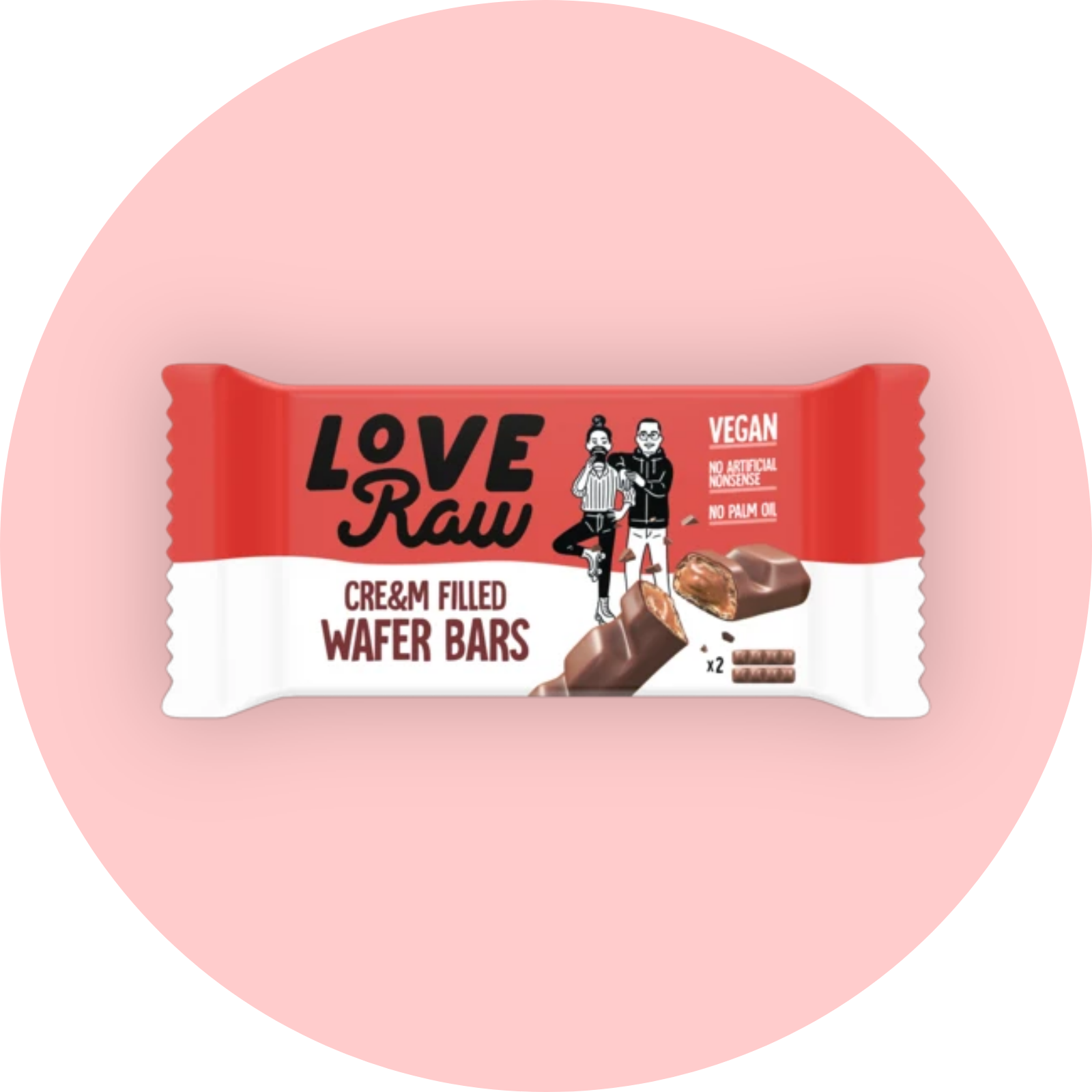 Love Raw Cream Wafer Bar