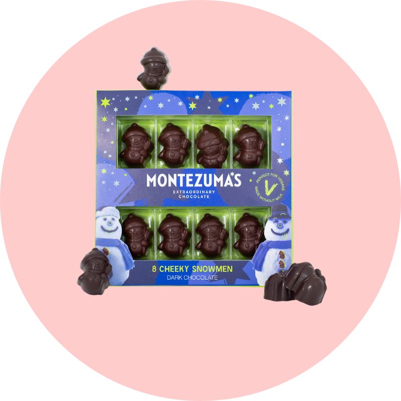 Montezumas Chocolate Snowmen 8 Pack