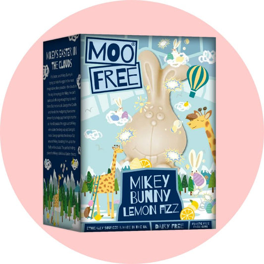 Moo Free White Chocolate Bunny