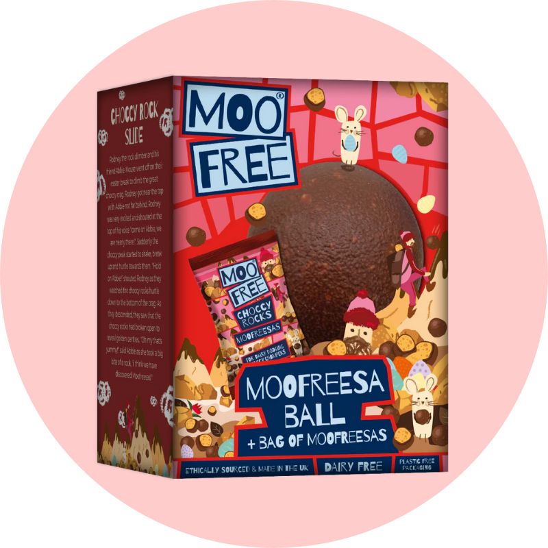 Moo Free Moofreesas Easter Egg + Bag of Moofreesas In Box