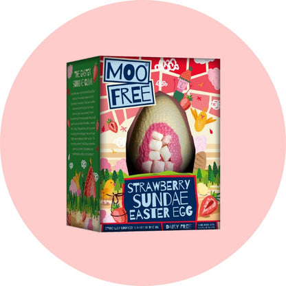 Moo Free Strawberry Sundae Easter Egg