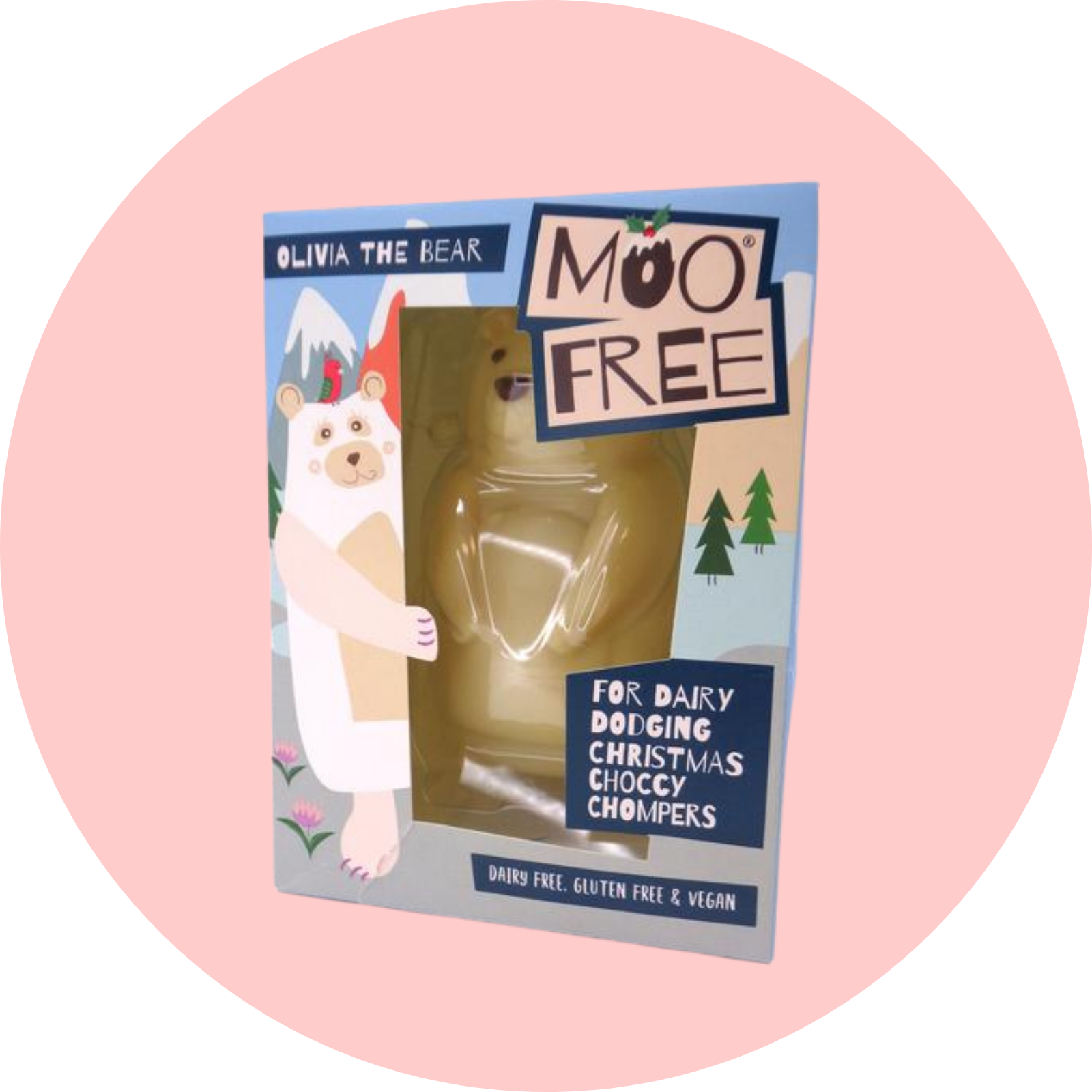 Moo Free White Chocolate Bear