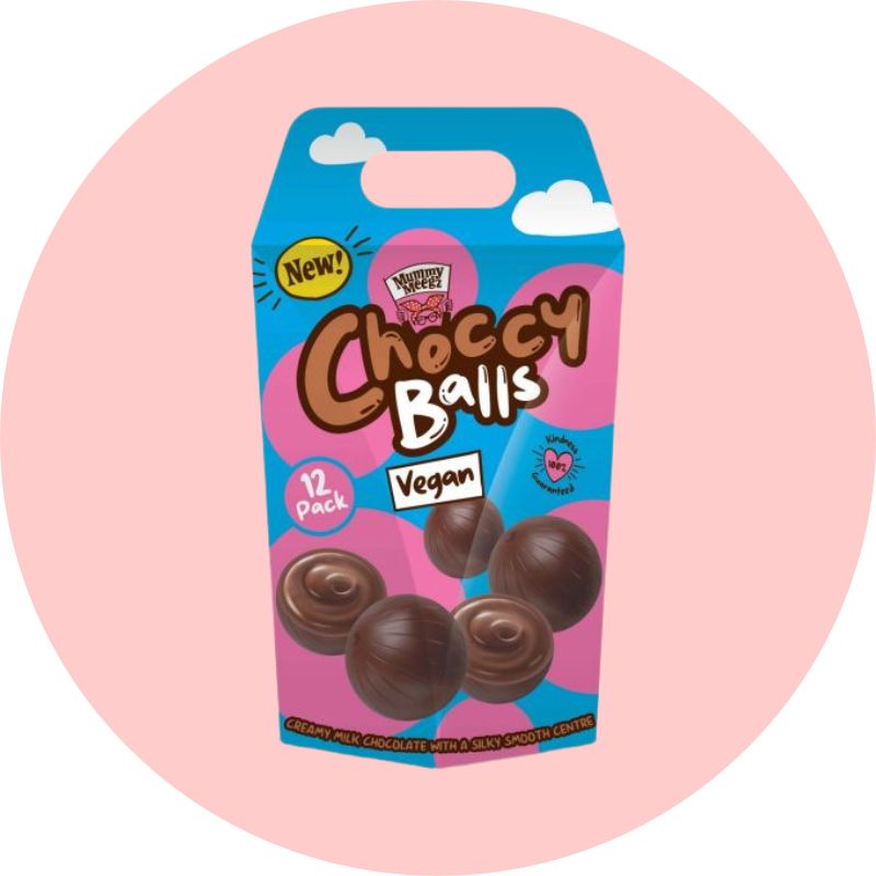 Mummy Meegz Choccy Balls Gift Pack of 12 (Vegan Lindt Lindor Alternative) In Packaging