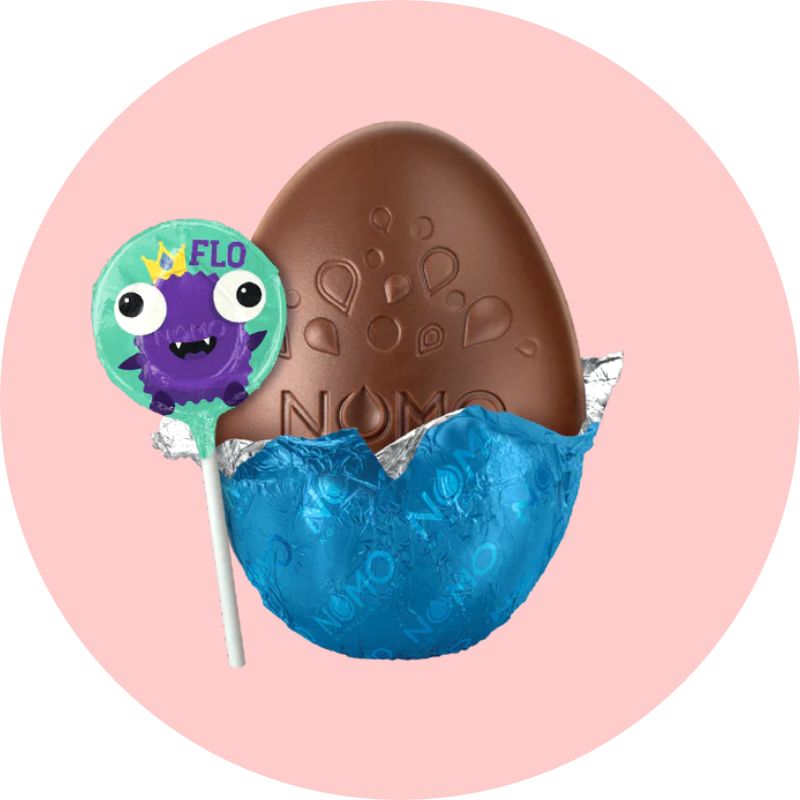 Nomo Little Monsters Easter Egg + Chocolate Lolly