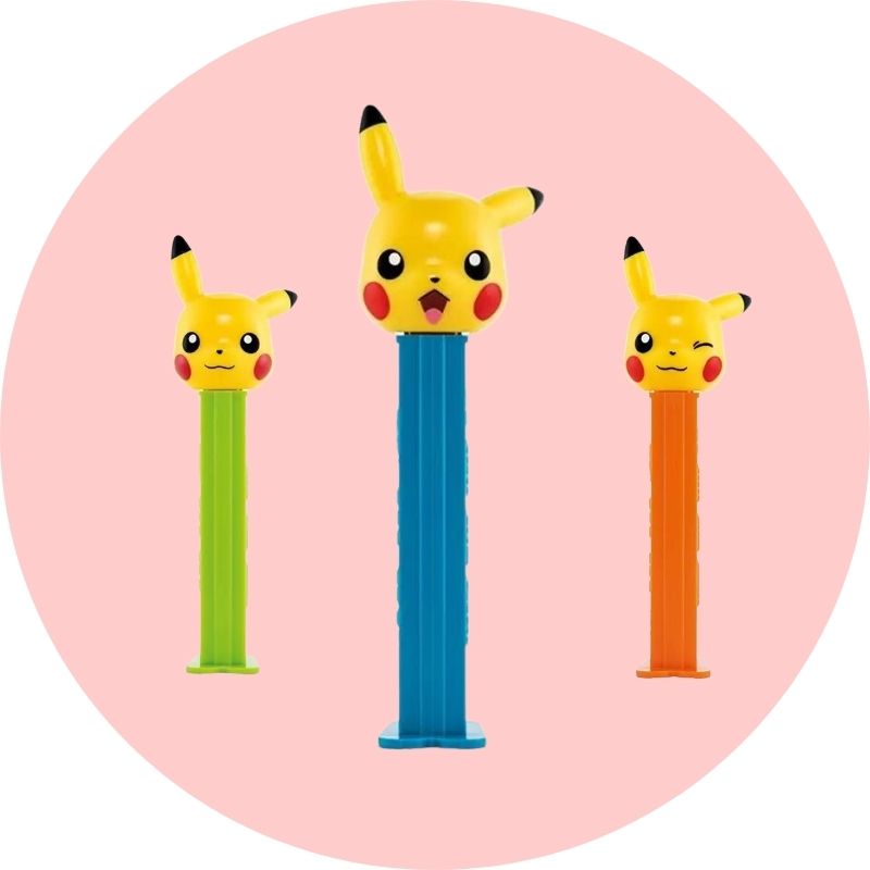 Pokemon Pez Dispenser - Pikachu 3 Designs
